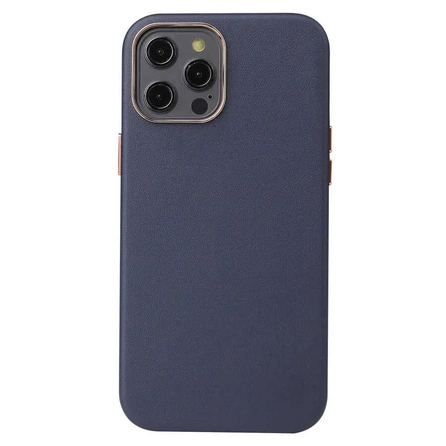 iPhone 12 Pro MagSafe Uyumlu Deri Kılıf - Zore Leathersafe Wireless