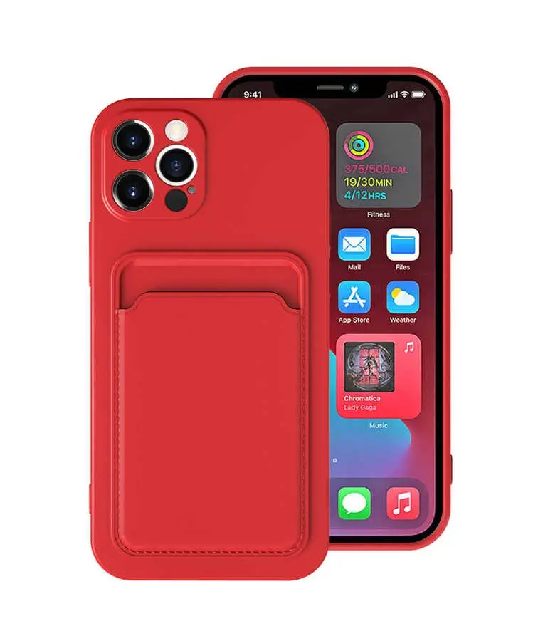 iPhone 12 Pro Kartlık Bölmeli Kılıf - Zore Ofix