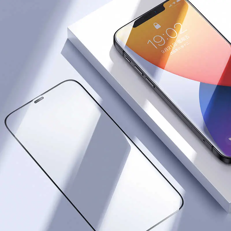 iPhone 12 Pro Max Tam Kaplamalı Kavisli Ekran Koruyucu - Benks V Pro