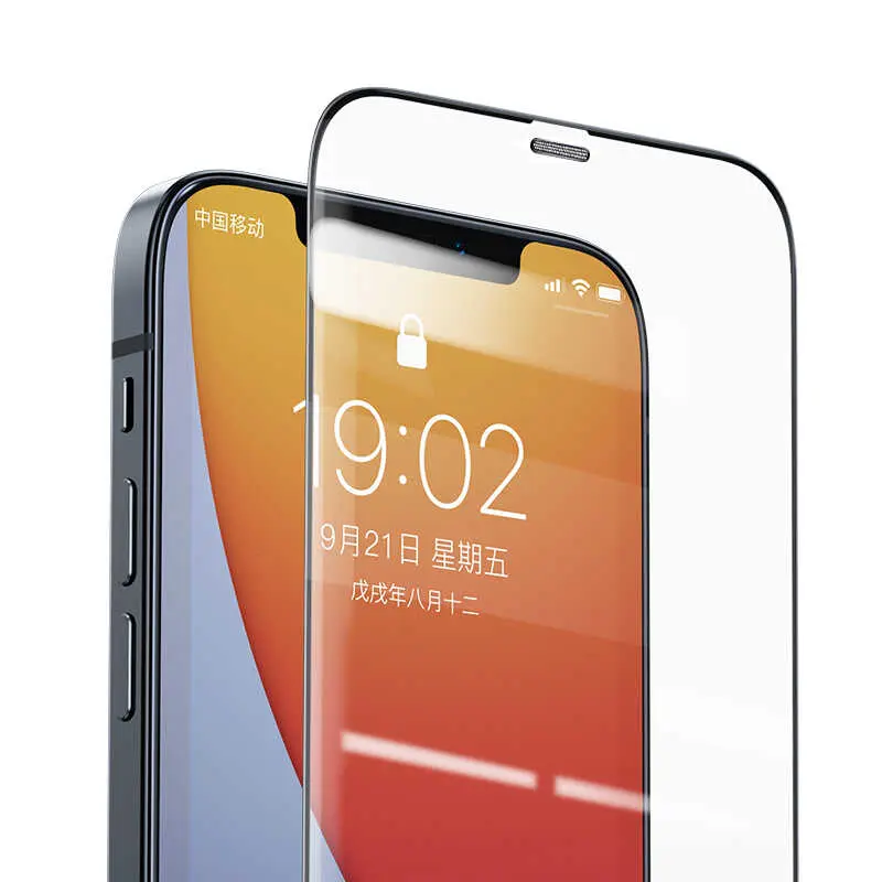 iPhone 12 Pro Max Tam Kaplamalı Kavisli Ekran Koruyucu - Benks V Pro