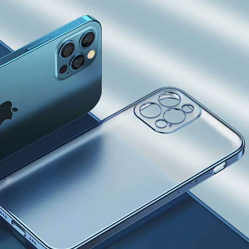 iPhone 12 Pro Max Mat Kaplamalı TPU Kılıf - Benks Matte Electroplated