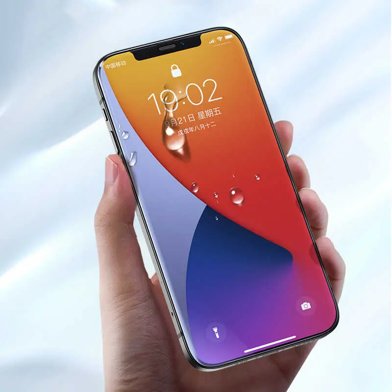 iPhone 12 Pro Max Tam Kaplamalı Kavisli Kenar Ekran Koruyucu - Benks KR Pro