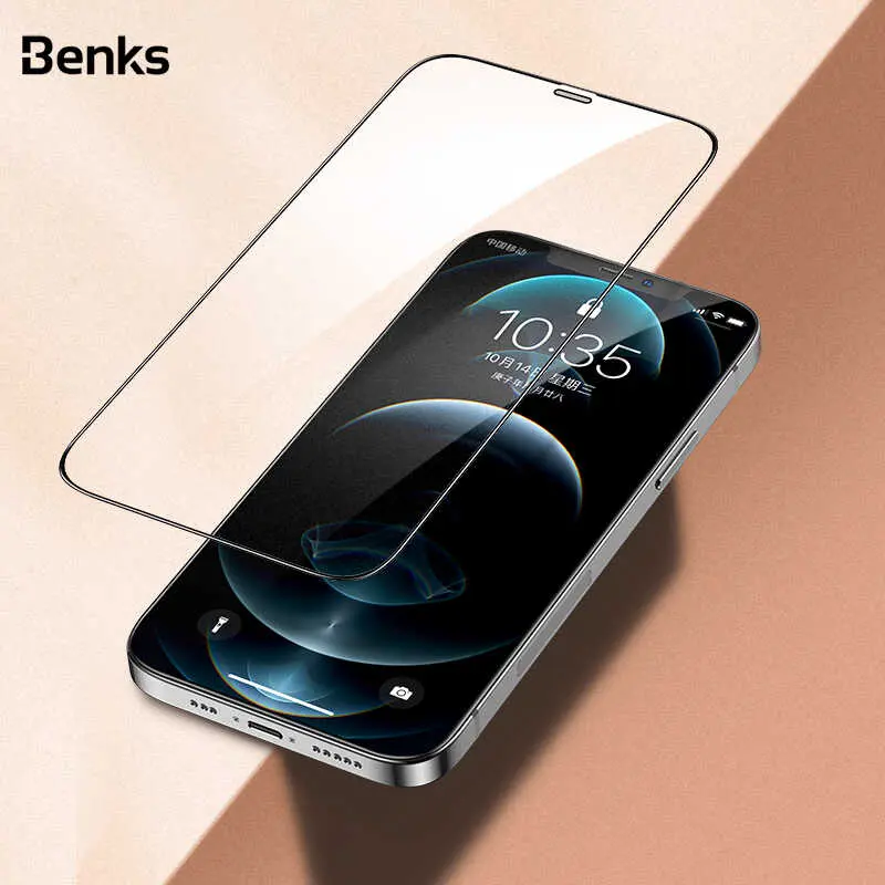 iPhone 12 Pro Max Şeffaf Ekran Koruyucu - Benks V Pro Plus