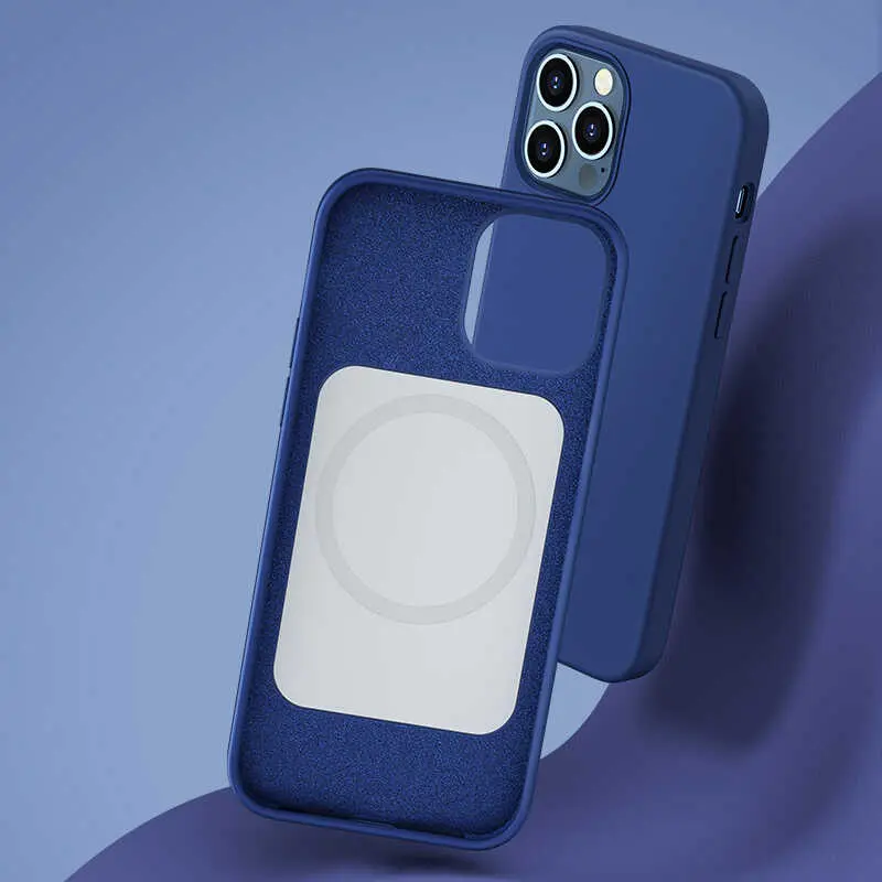 iPhone 12 Pro Max MagSafe Uyumlu Silikon Kılıf - Benks Magnetic