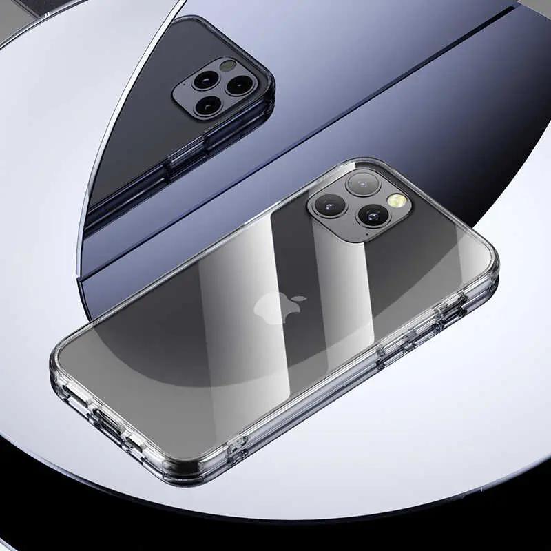 iPhone 12 Pro Max Şeffaf Cam Arka Yüzeyli Kılıf - Benks Magic Crystal