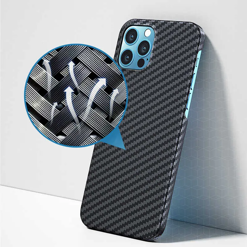 iPhone 12 Pro Max MagSafe Uyumlu Aramid Karbon Kılıf - Benks