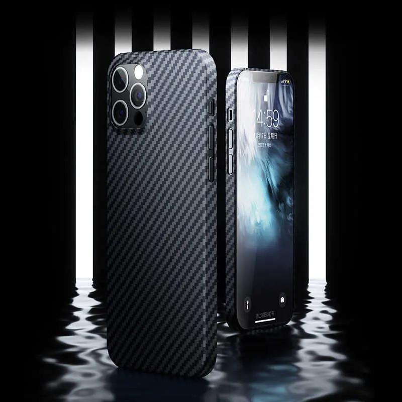 iPhone 12 Pro Max Aramid Karbon Kılıf - Benks Aramid Case