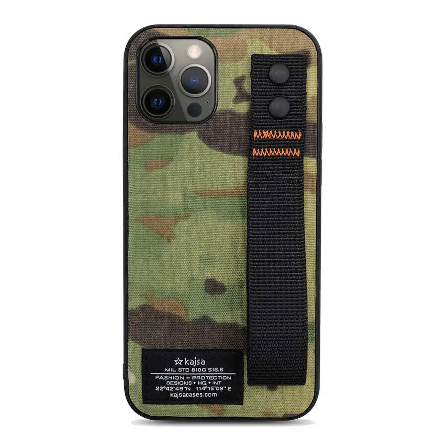 iPhone 12 Pro Max Kılıf Kajsa Cordura Serisi Military Kapak