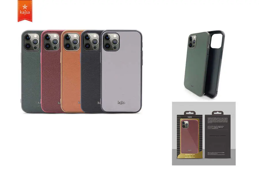 iPhone 12 Pro Max Hakiki Deri Kılıf - Kajsa Luxe Collection
