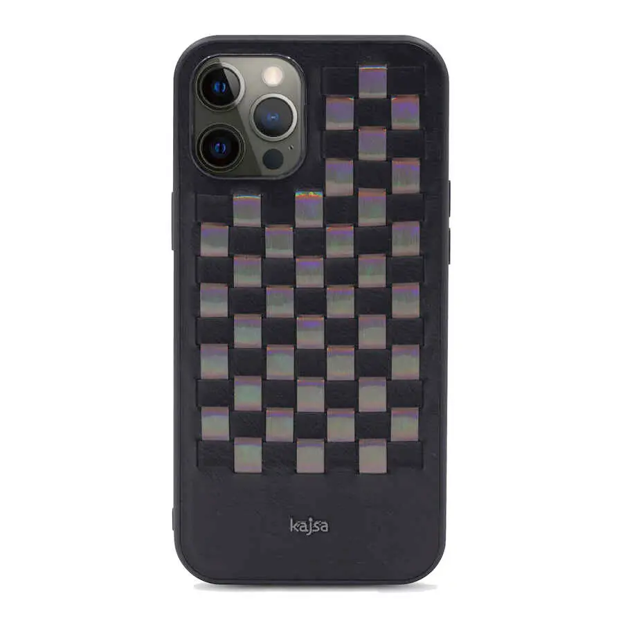 iPhone 12 Pro Max Kılıf Kajsa Preppie Spotlight Woven Kapak