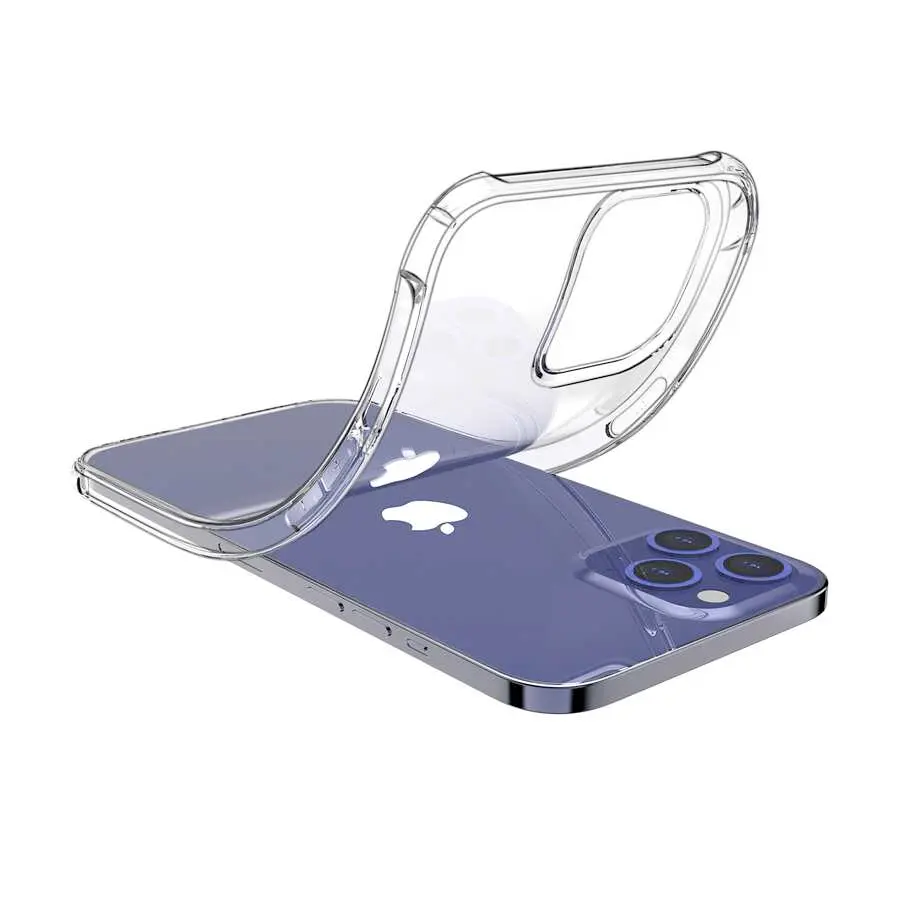 iPhone 12 Pro Max Şeffaf Kılıf, Airbag Köşeli - Kajsa Transparent
