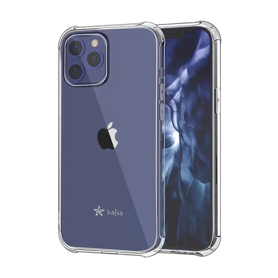 iPhone 12 Pro Max Şeffaf Kılıf, Airbag Köşeli - Kajsa Transparent