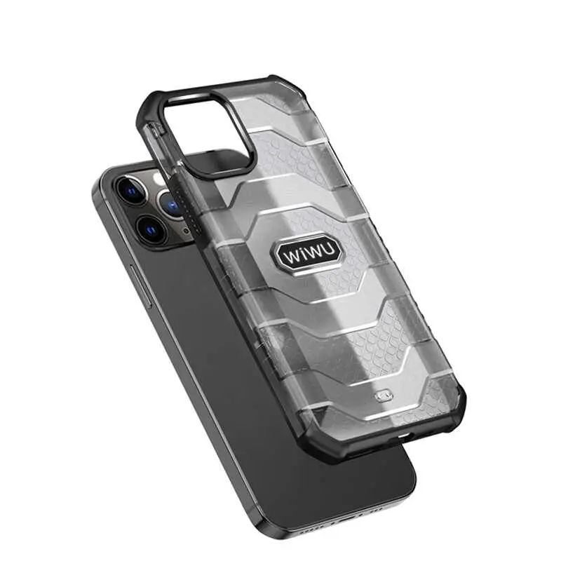 iPhone 12 Pro Max Kılıf, Mat Arka Yüzeyli - Wiwu Voyager