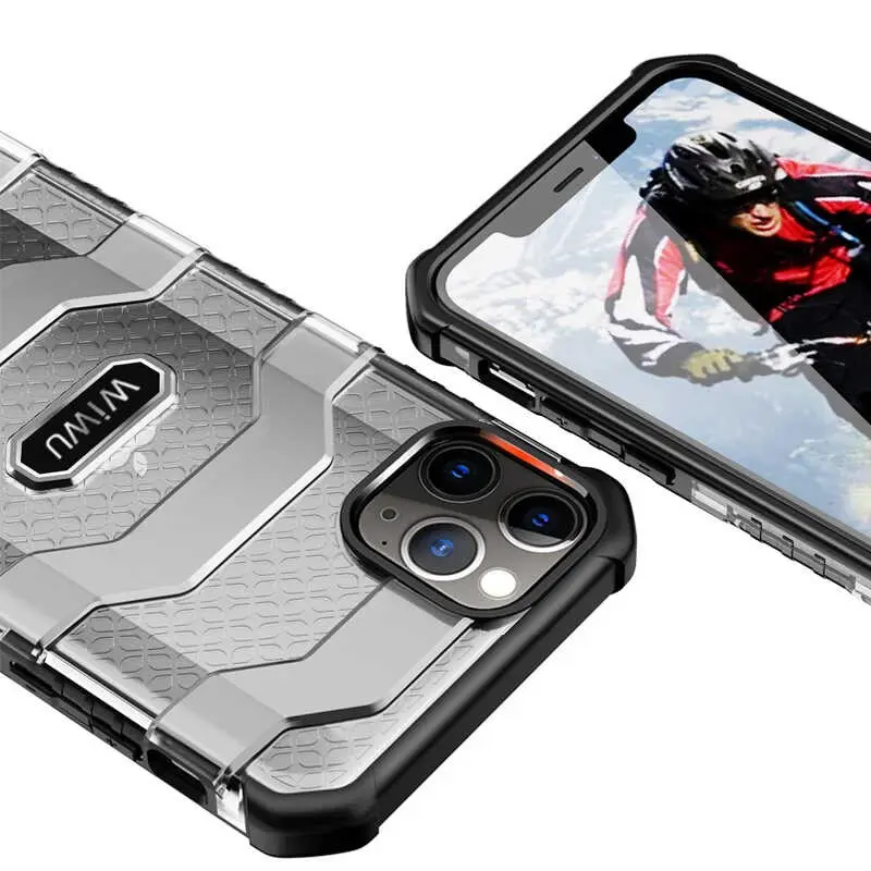 iPhone 12 Pro Max Kılıf, Mat Arka Yüzeyli - Wiwu Voyager