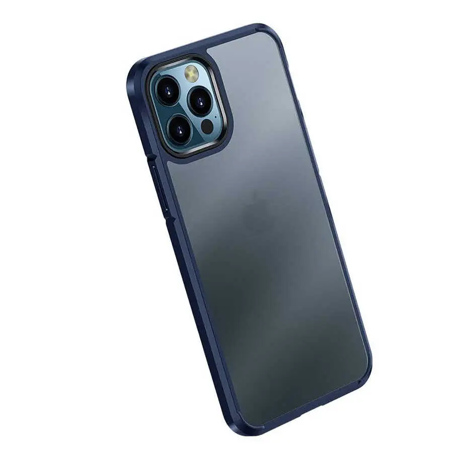 iPhone 12 Pro Max Kılıf, Mat Buzlu Yüzeyli TPU Silikon - Wlons H-Bom