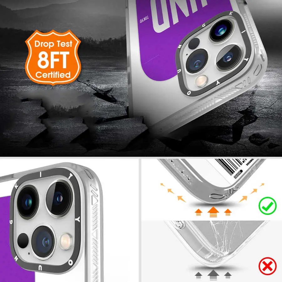 iPhone 12 Pro Max Kılıf, Desenli ve Darbe Emici Kapak - YoungKit Any Time Trip