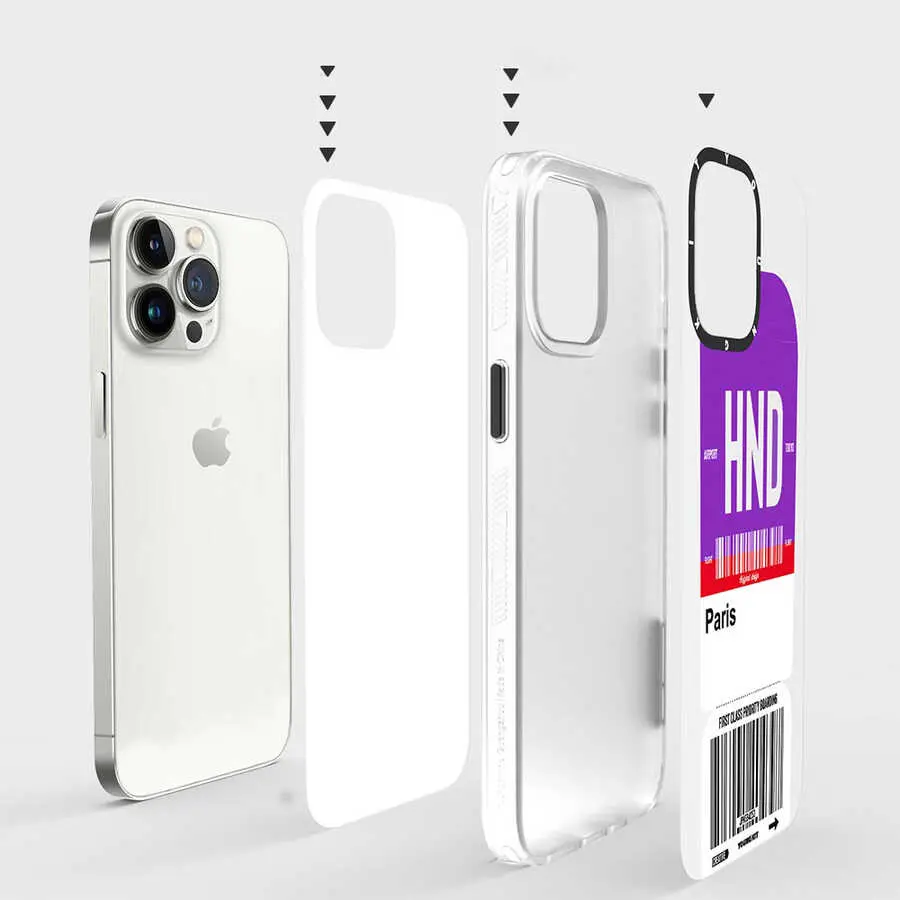 iPhone 12 Pro Max Kılıf, Desenli ve Darbe Emici Kapak - YoungKit Any Time Trip