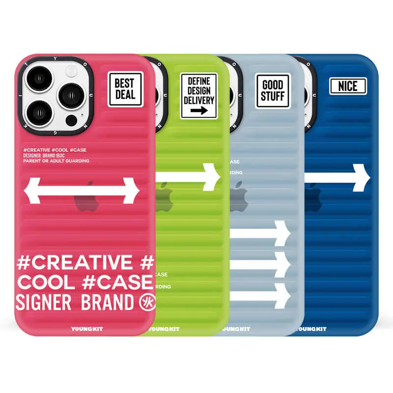 iPhone 12 Pro Max Kılıf, Tırtıklı Yüzeyli - YoungKit Luggage FireFly