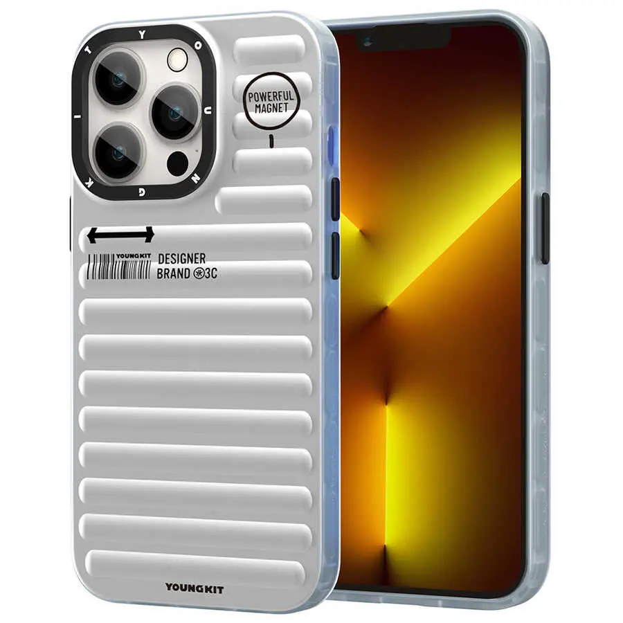 iPhone 12 Pro Max MagSafe Uyumlu Mat Kılıf - YoungKit Plain Coloured