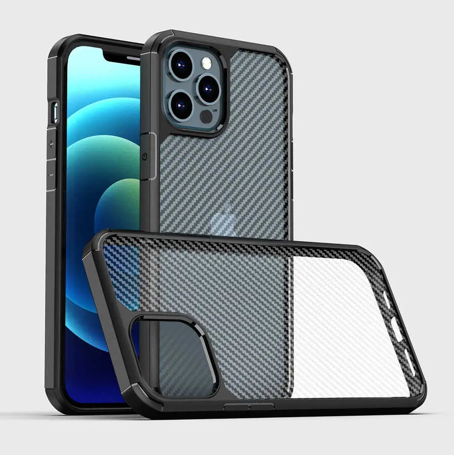 iPhone 12 Pro Max Kılıf, Yükseltilmiş Kamera Kenarlı - Zore İnoks