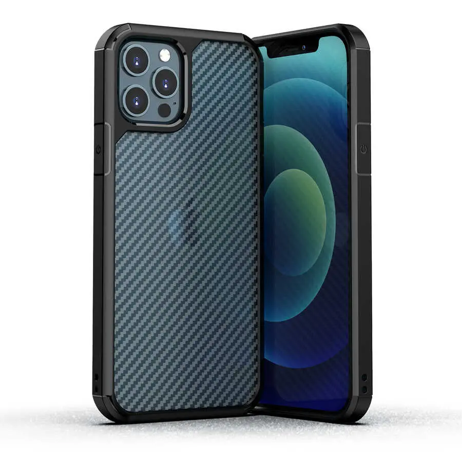 iPhone 12 Pro Max Kılıf, Yükseltilmiş Kamera Kenarlı - Zore İnoks