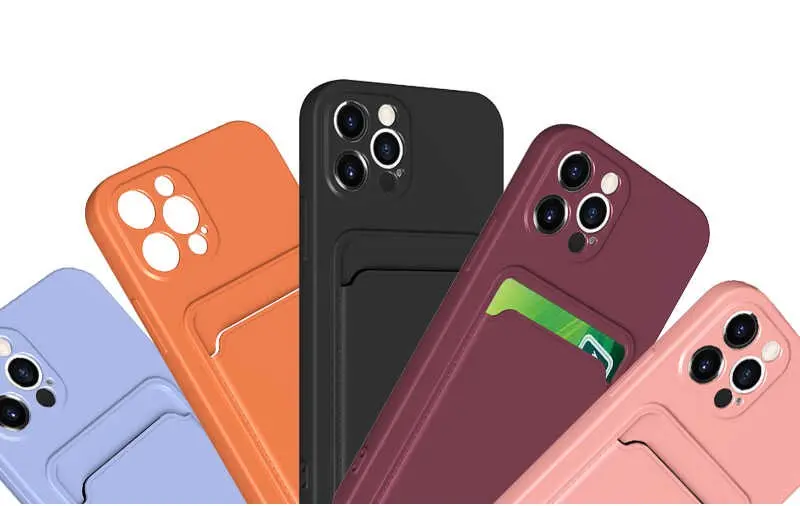 iPhone 12 Pro Max Kartlık Bölmeli Kılıf - Zore Ofix