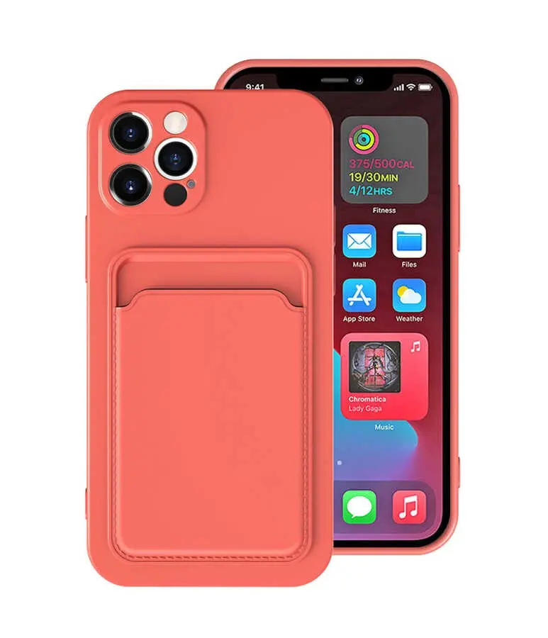 iPhone 12 Pro Max Kartlık Bölmeli Kılıf - Zore Ofix