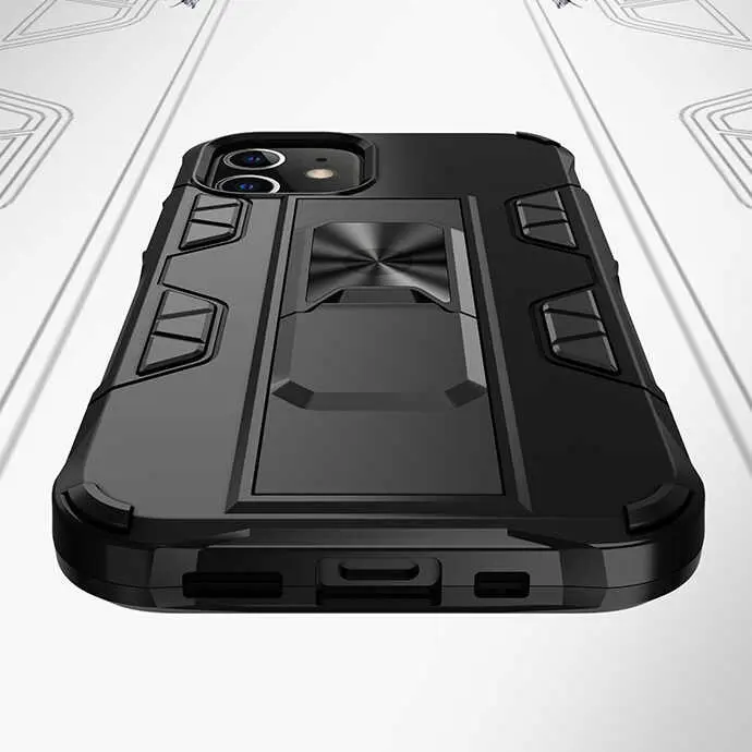 iPhone 12 Pro Max Katlanabilir Standlı Manyetik Kılıf - Zore Volve