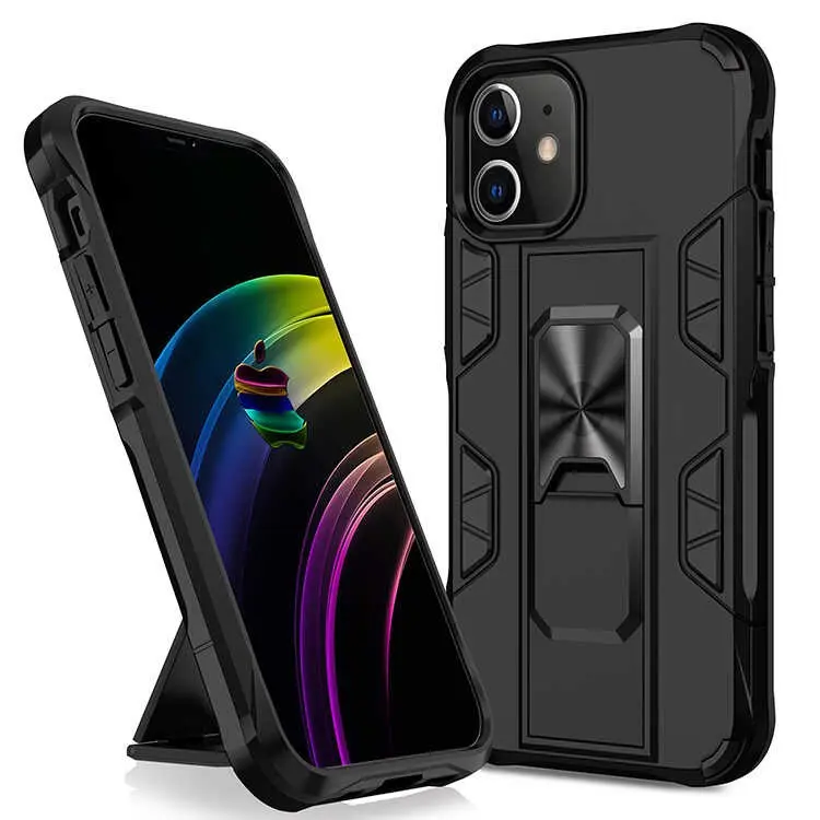 iPhone 12 Pro Max Katlanabilir Standlı Manyetik Kılıf - Zore Volve