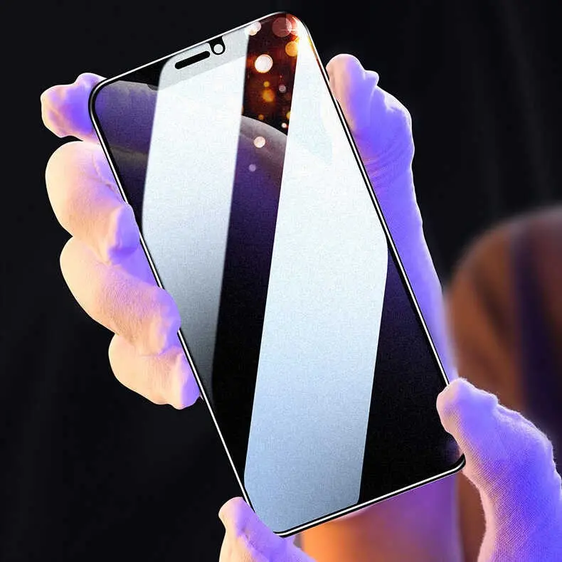 iPhone 12 Pro Max Mat Privacy Cam Ekran Koruyucu - Zore Fit Hard