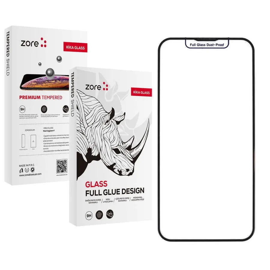 iPhone 12 Pro Max Temperli Cam Ekran Koruyucu - Zore Rika Premium