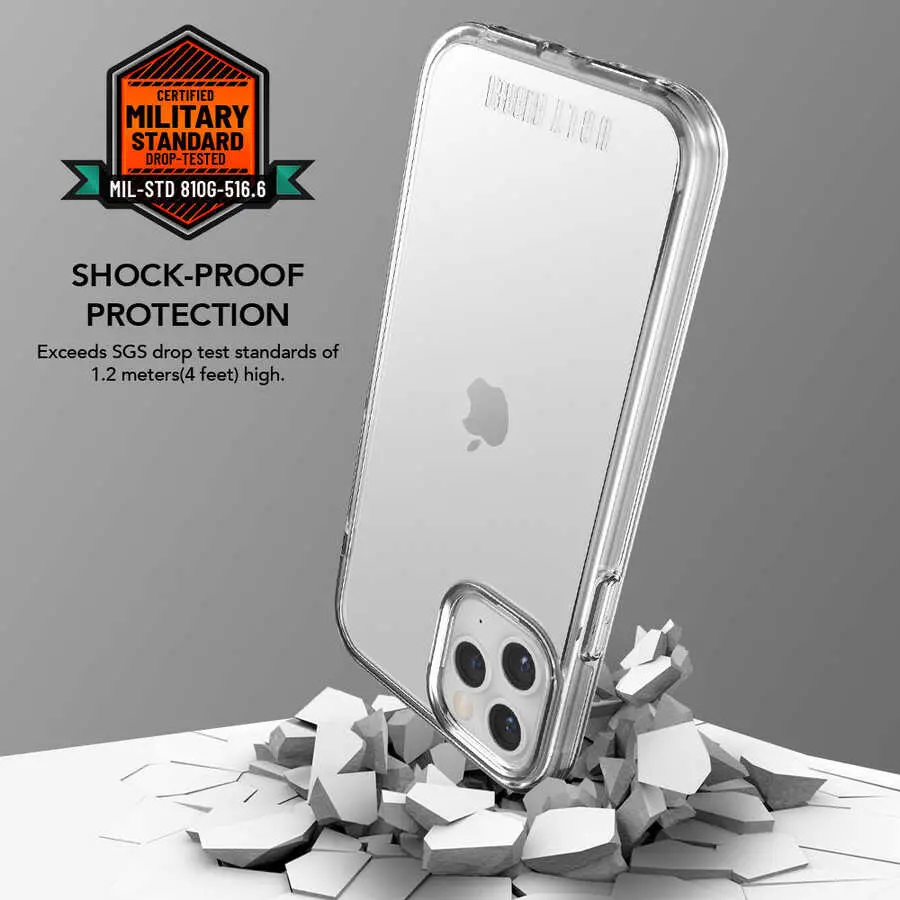 iPhone 12 Pro Şeffaf Kılıf - Ugly Rubber Pure Kapak