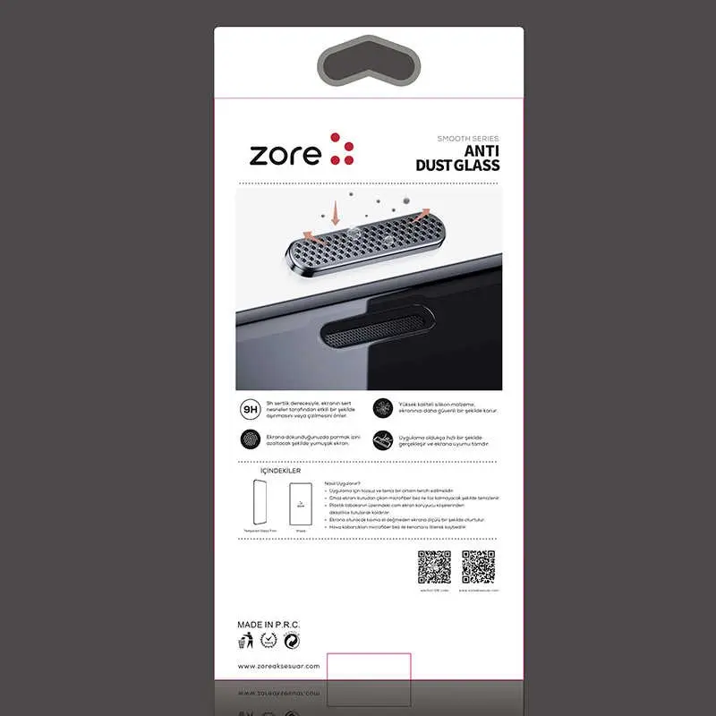 iPhone 12 Pro Temperli Cam Ekran Koruyucu, Anti-Dust - Zore