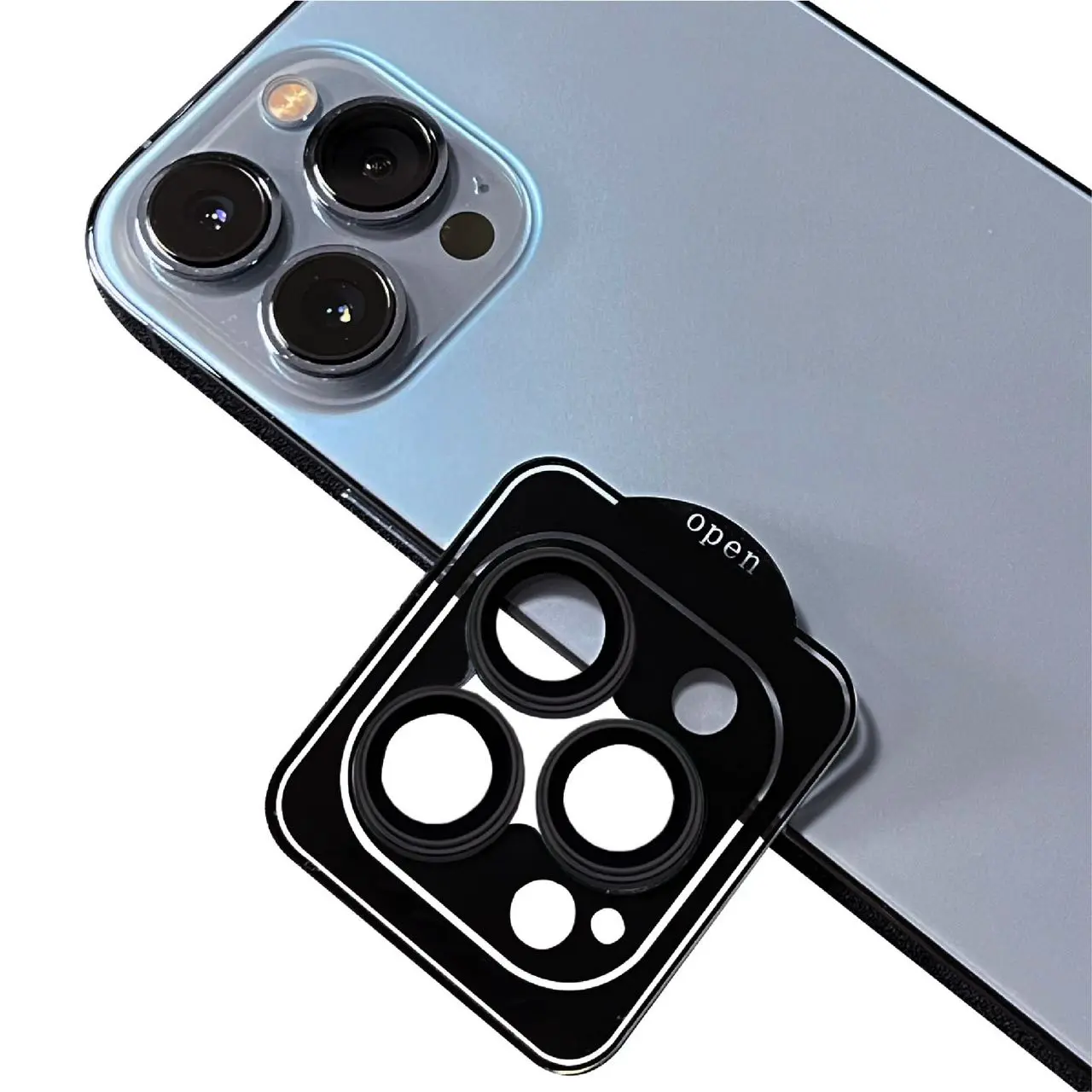 iPhone 12 Pro Kamera Lens Koruyucu, Safir ve Parlama Önleyici - Zore CL-11