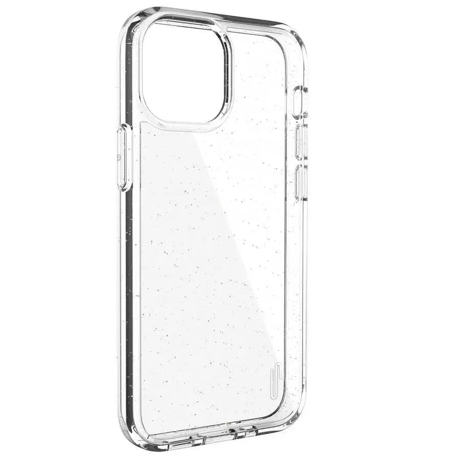 iPhone 13 Şeffaf Simli Kılıf - Ugly Rubber Vogue