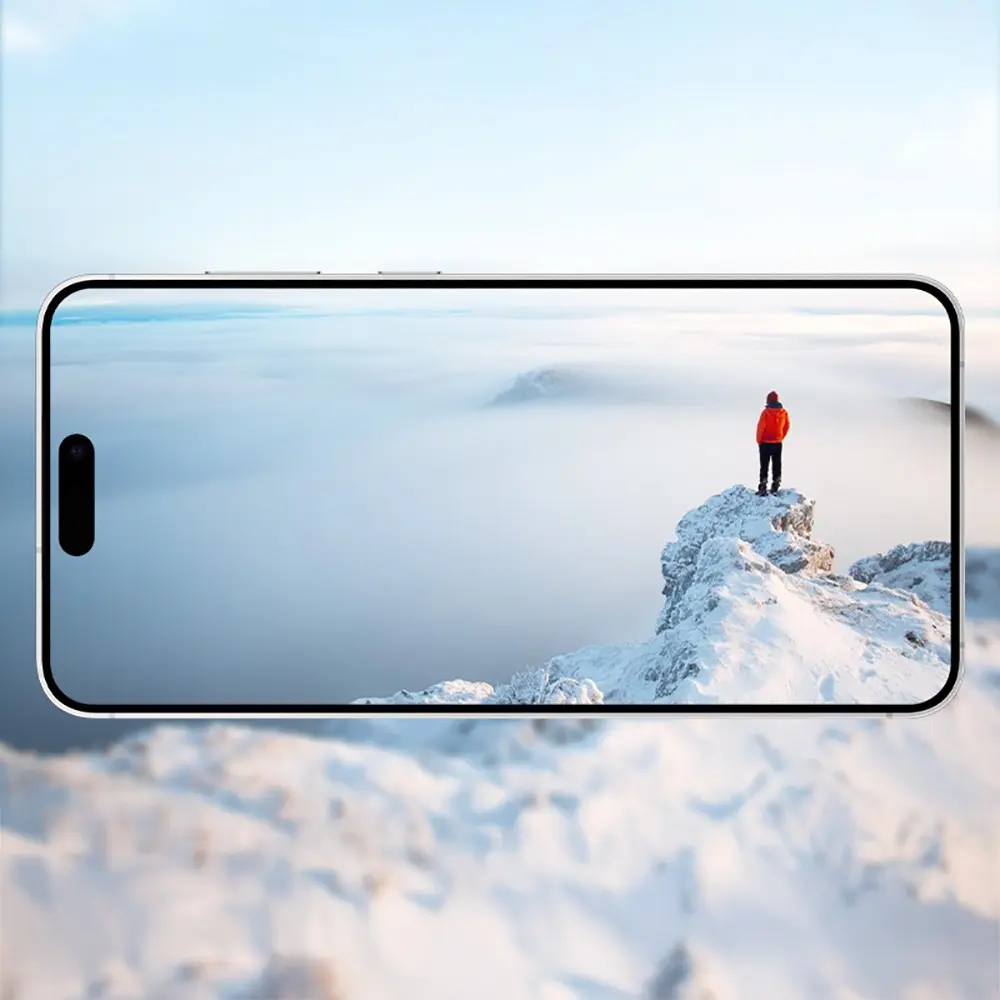 iPhone 13 3D Kavisli HD Temperli Cam Ekran Koruyucu - Zore Oliv