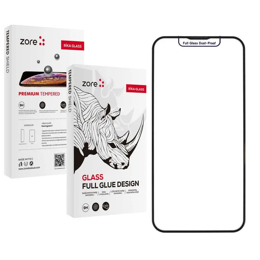 iPhone 13 Temperli Cam Ekran Koruyucu - Zore Rika Premium
