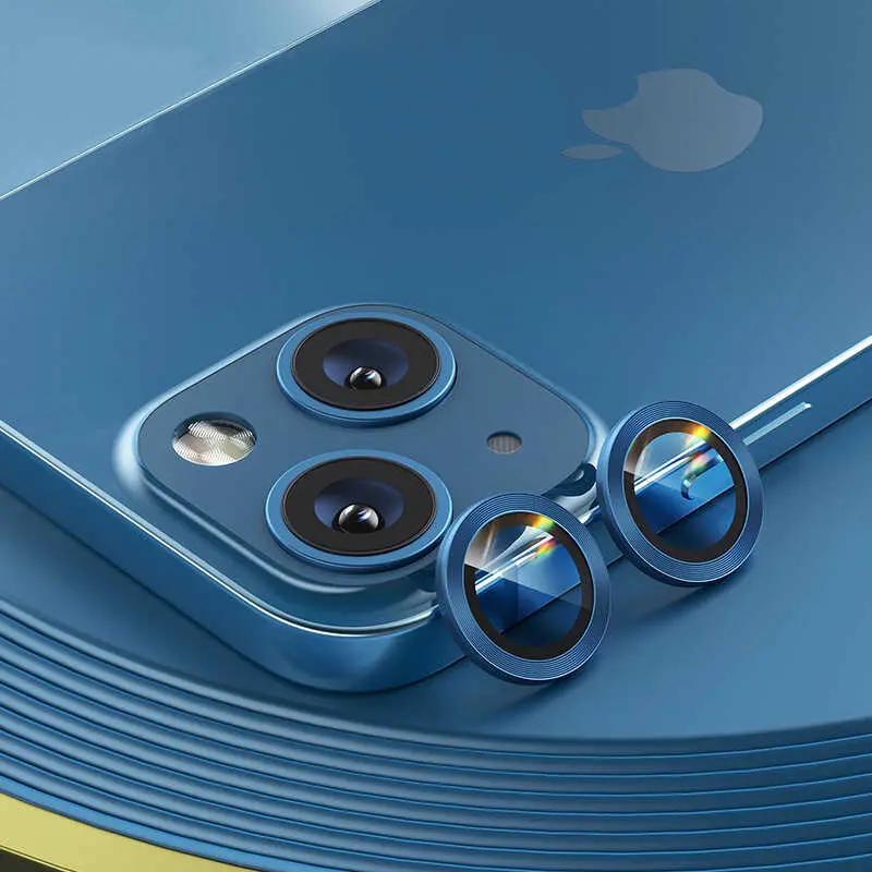 iPhone 13 Kamera Lens Koruyucu, Renkli Metal Tasarım - Benks New KR