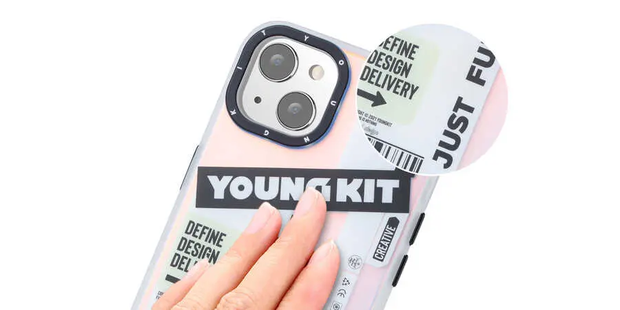 iPhone 13 Kılıf, Desenli ve Darbe Emici Kapak - YoungKit Fashion Culture Time