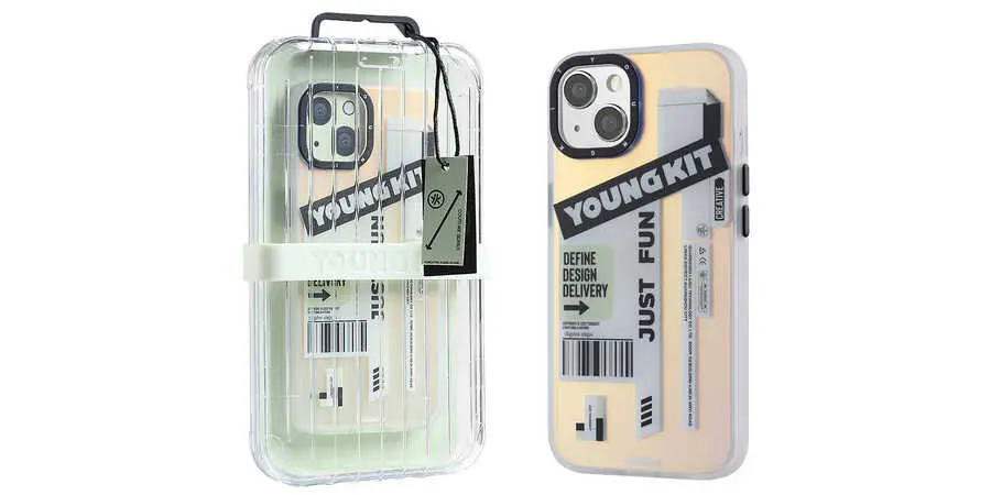 iPhone 13 Kılıf, Desenli ve Darbe Emici Kapak - YoungKit Fashion Culture Time