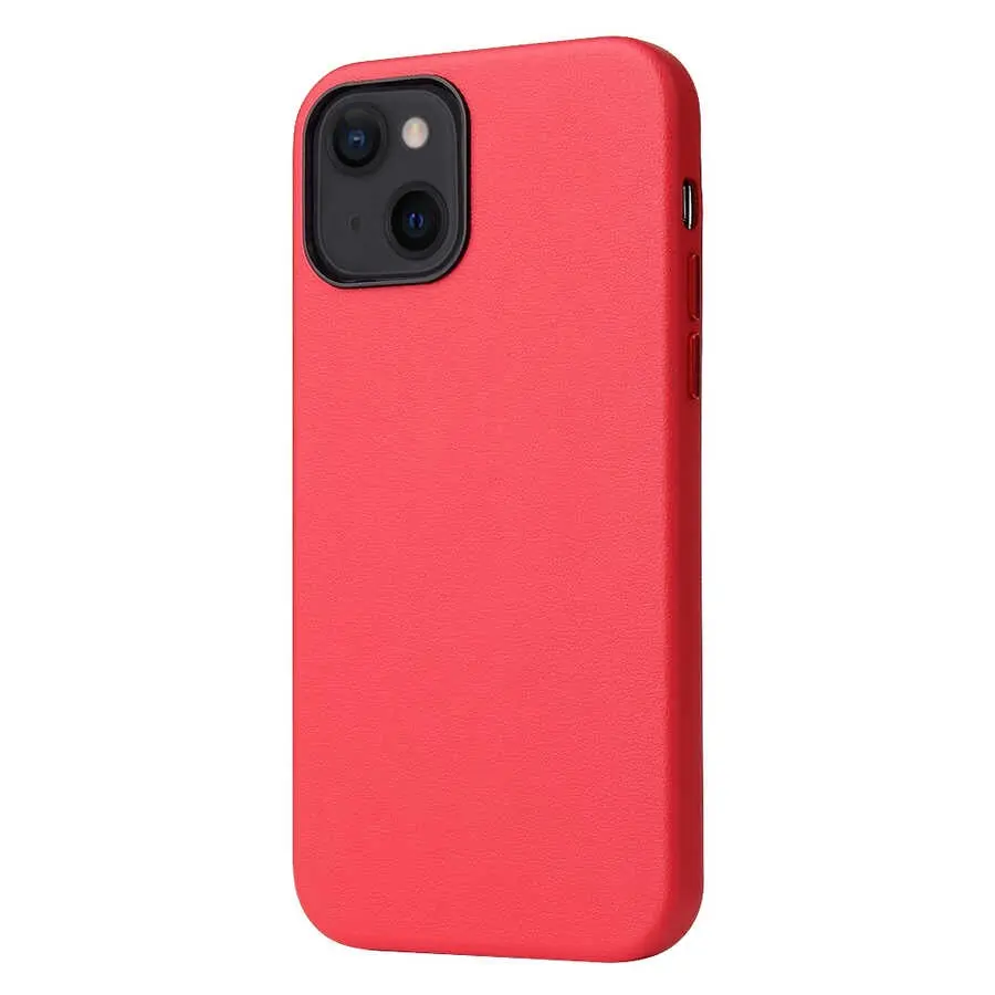 iPhone 13 Deri Kılıf, Kablosuz Şarj Uyumlu - Zore Eyzi