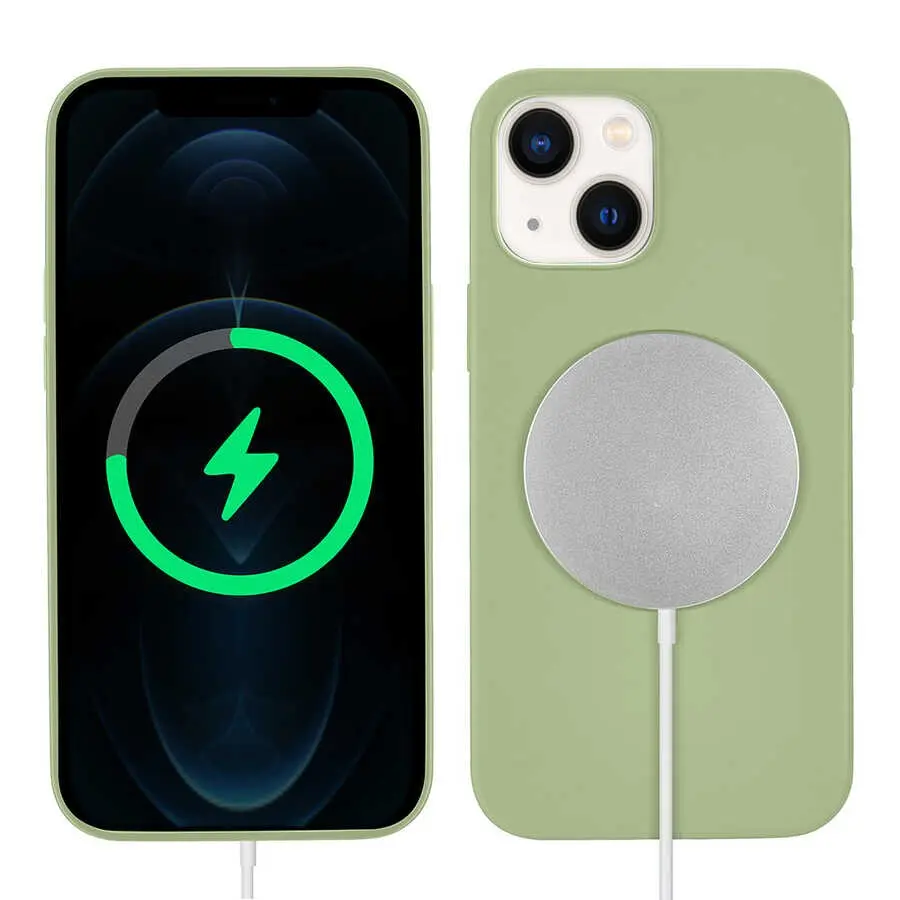iPhone 13 MagSafe Uyumlu Silikon Kılıf - Zore Silksafe Wireless