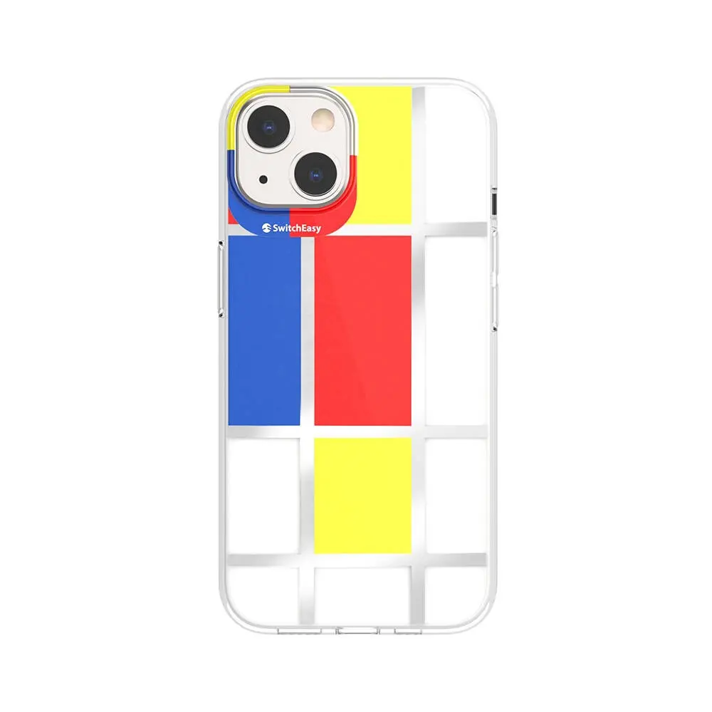 iPhone 13 Çift IMD Baskılı Kılıf - Switcheasy Artist Mondrian