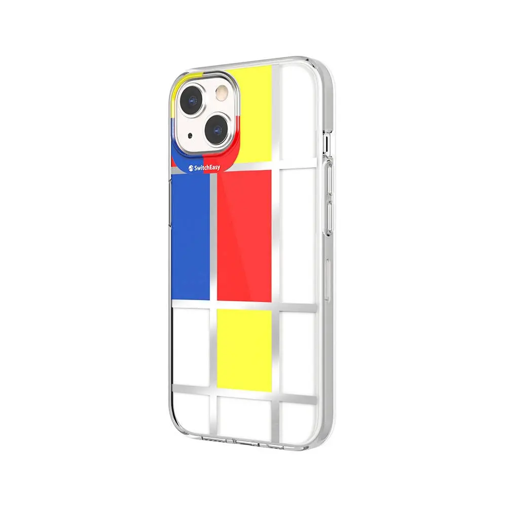 iPhone 13 Çift IMD Baskılı Kılıf - Switcheasy Artist Mondrian