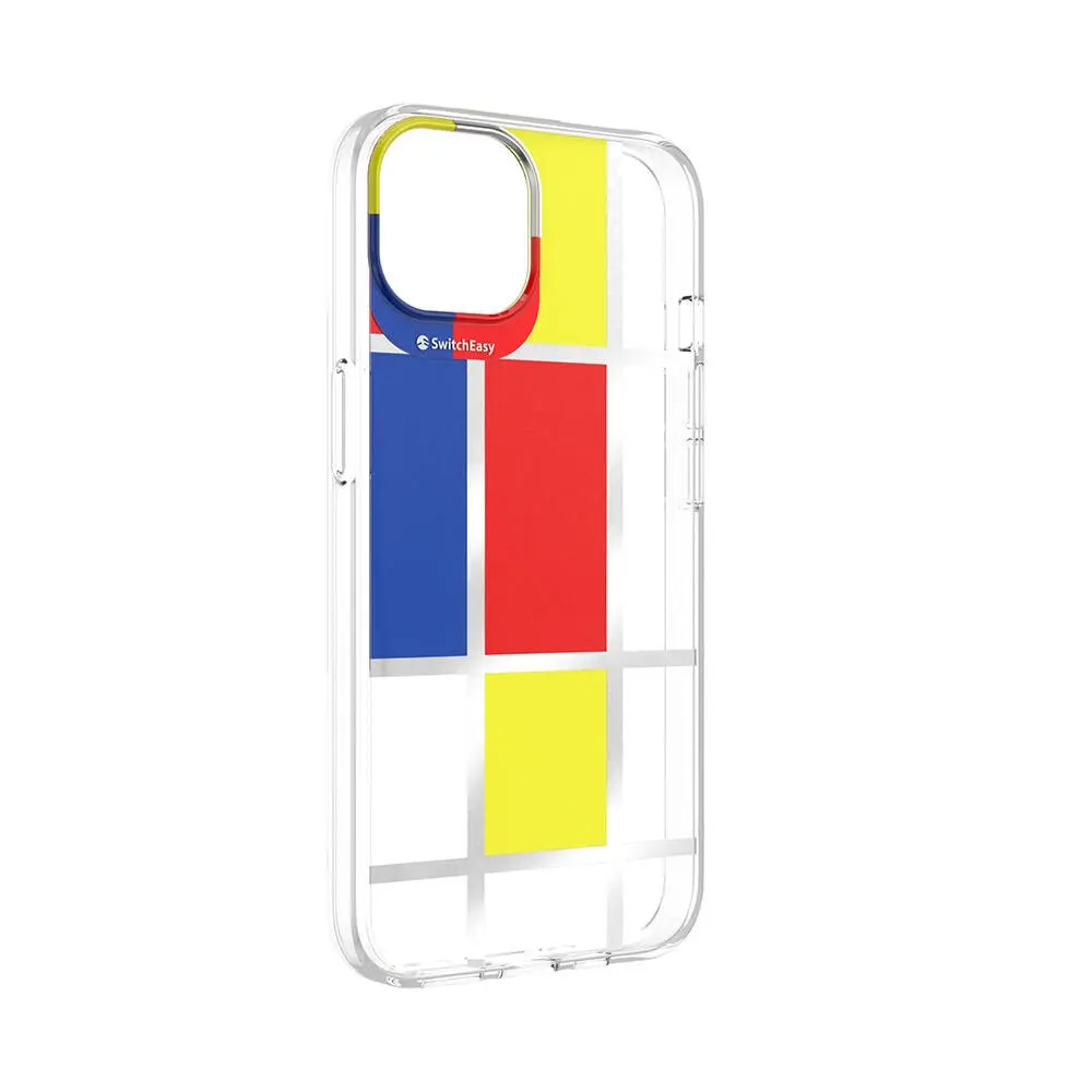 iPhone 13 Çift IMD Baskılı Kılıf - Switcheasy Artist Mondrian