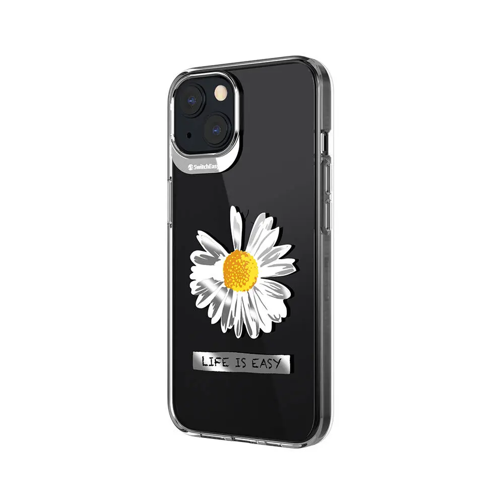 iPhone 13 Çift IMD Baskılı Lisanslı Kılıf - Switcheasy Artist Daisy