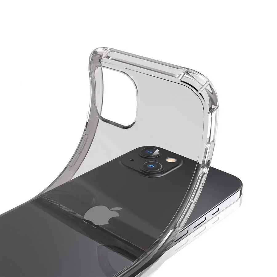 iPhone 13 Şeffaf Kılıf, Airbag Köşeli ve Kablosuz Şarj Uyumlu - Kajsa Transparent