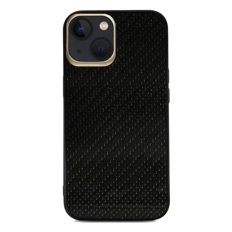 iPhone 13 Karbon Fiber Desenli Arka Kapak Kılıf - Kajsa Carbon Fiber Collection