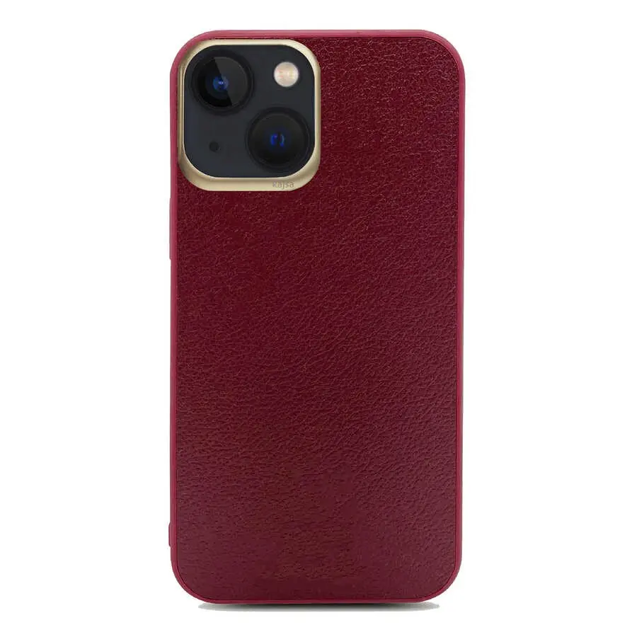 iPhone 13 Hakiki Deri Kılıf, Kaymayan Yüzey - Kajsa Luxe Collection