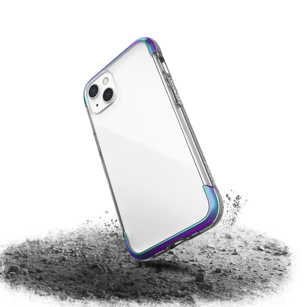 iPhone 13 Şeffaf Kılıf, Airbag Tasarımlı Metal Köşelikli - Raptic Air